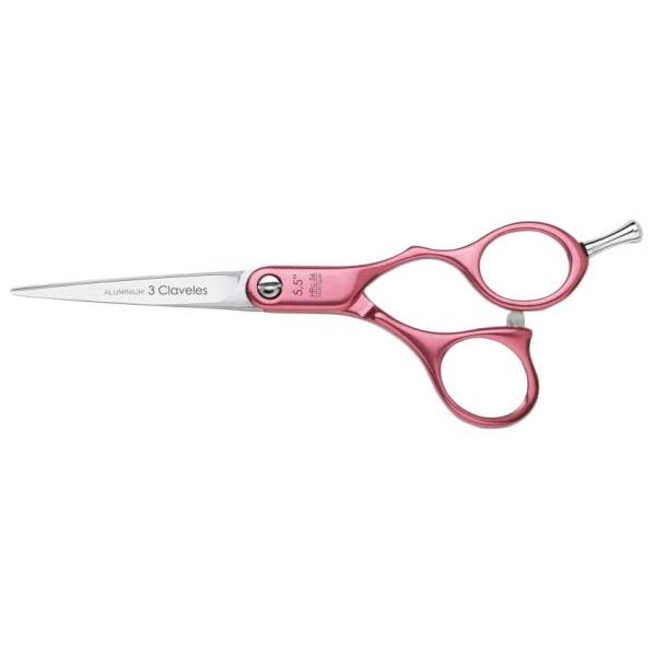 3 CLAVELES TIJERA DURALUMINIO ROSA CORTE 5.5 12691