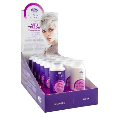 LISAP LIGHT SCALE ANTIYELOW SHAMPOO 100 ML + MASK 100 ML LISAP LIGHT SCALE ANTIYELOW SHAMPOO 100 ML + MASK 100 ML