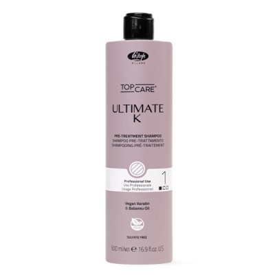 LISAP ULTIMATE K CHAMPU PRETRATAMIENTO 500 ML PASO-1 LISAP ULTIMATE K CHAMPU PRETRATAMIENTO 500 ML PASO-1