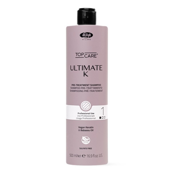LISAP TOP CARE ULTIMATE K CHAMPU PRETRATAMIENTO 500 ML PASO-1