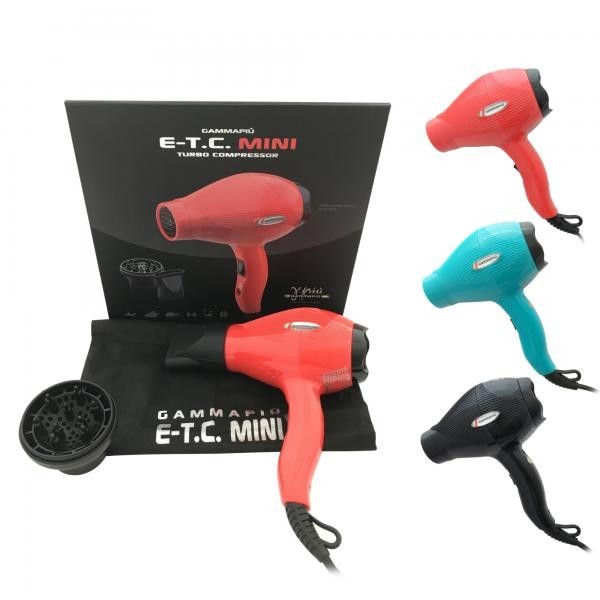 GAMMA+ ETC MINI SECADOR DE VIAJE NEGRO 1000/1200 W