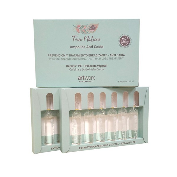ART WORK TRUE NATURE AMPOLLAS ANTICAIDA 12 X 12 ML