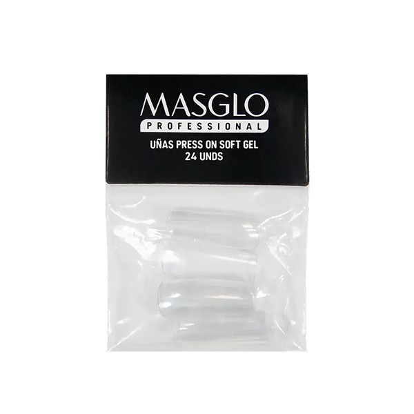 MASGLO TIPS PRESS ON SOFT GEL 24 UDS