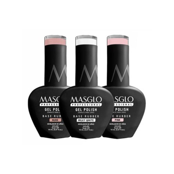 MASGLO GEL POLISH BASE RUBBER 14 ML