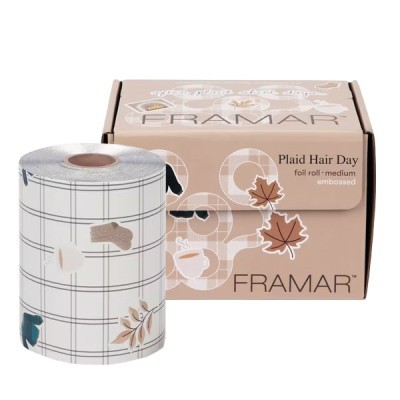 FRAMAR ALUMINIO EMBOSSED MEDIUM PLAID HAIR DAY 12,7 X 97,5