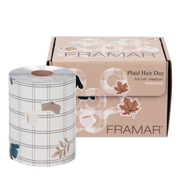 FRAMAR ALUMINIO EMBOSSED MEDIUM PLAID HAIR DAY 12,7 X 97,5